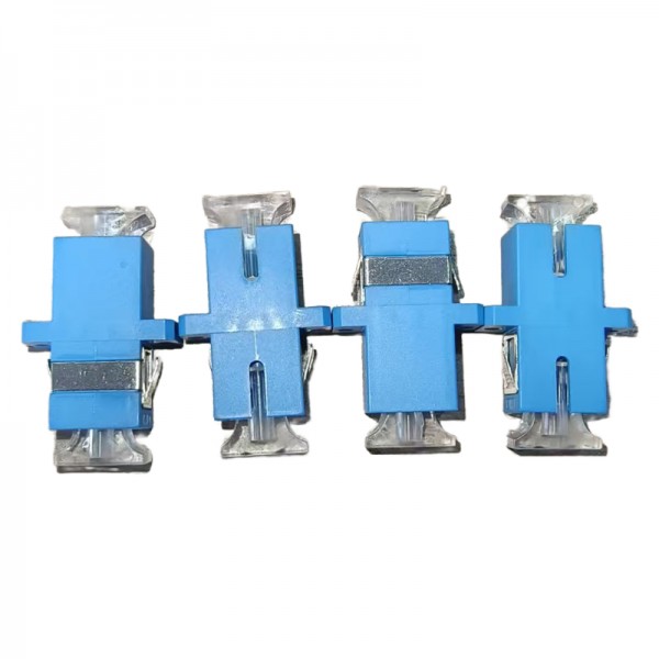 Low Insertion Loss SC/UPC Plastic Fiber Optic Adapter