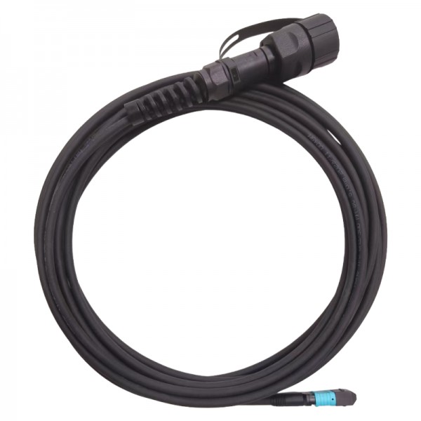 ODVA to MPO 8 Core OM3 Outdoor TPU Armored Fiber Patch Cable